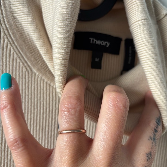 Theory Ivory Belle Tweed Knit Combo Dress - Picture 4 of 15